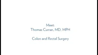 Dr. Thomas Curran, Colon and Rectal Surgeon - MUSC Health