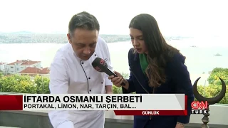 Izaka Restaurant Şeflerinden Mahmut Çalışır’ın CNN Turk’e Özel Osmanlı Şerbeti Tarifi