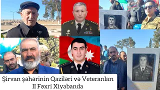 Şirvan şəhərinin Qaziləri və Veteranları Bakı şəhərində  II Fəxri Xiyabanı ziyarət etdilər.