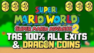 [TAS] GBA Super Mario Advance 2: Super Mario World "All 96 Exits & Dragon Coins" in 1:23:19.58