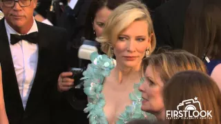 Rachel McAdams & Cate Blanchett arrive at the 2016 Oscars Red Carpet in Hollywood