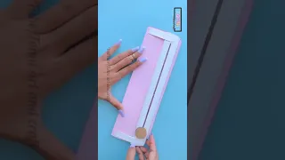 DIY ruler paper cutter / Handmade paper cutter / Diy paper cutter with  ruler #shorts #youtubeshorts