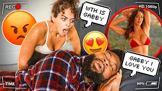 Talking DIRTY About ANOTHER GIRL In My Sleep Prank! *NEVER SEEN HER THIS MAD*