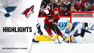 NHL Highlights | Blues @ Coyotes 12/31/19