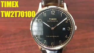 Timex Waterbury Rose Gold Tone Automatic Watch TW2T70100