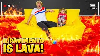 IL PAVIMENTO È LAVA CHALLENGE!!! VINCI 1000 EURO!!! *The Floor is Lava Challenge*