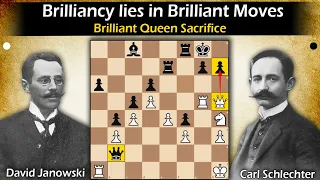 Brilliancy lies in brilliant moves | Janowski vs Schlechter 1899