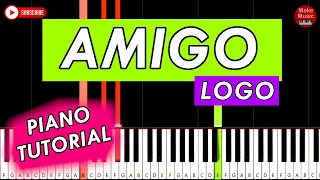 AMIGO (Logo) - Piano Keyboard Tutorial - PIOSENKI NA WESELE