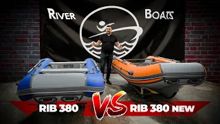 Сравнение лодок River Boats RIB 380 и RIB 380 new Речные Лодки