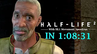[Старый Мировой Рекорд] Half-Life 2 with HL1 Movement Speedrun in 1:08:31