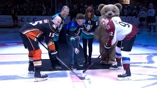 CHOC Night ceremonial puck drop at Honda Center