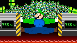Muscle Luigi and 9999 Tiny Luigi March Madness