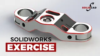 SolidWorks Exercise 1 | Complex Part Design | SolidWorks Tutorials | SolidCad