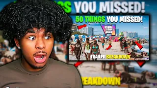 50 THINGS YOU MISSED IN THE GTA 6 TRAILER! GTA 6 Trailer Breakdown Reaction