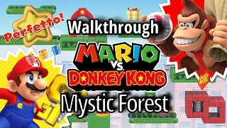 Mario vs Donkey Kong 2024 - Mystic Forest All Gifts/Stars Walkthrough (Bonus LVL included)