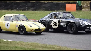 Historic Motor Racing David vs Goliath: Lotus Elan battle with a TVR Griffith