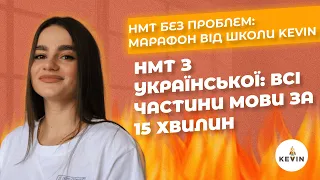 НМТ з української мови: всі частини мови за 15 хвилин  І Школа KEVIN