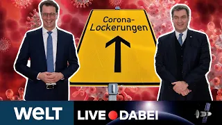 BRIEFING SÖDER UND WÜST: Wie weit darf die Corona-Freiheit gehen? | WELT Live dabei