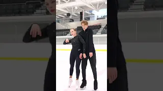 Resilience 🇺🇦 Ukrainian Ice Dancers Mariia Holubtsova & Kyryl Bielobrov practice their Free Dance