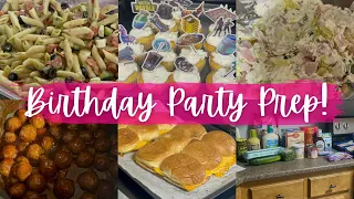 BIRTHDAY PARTY FOOD PREP + GROCERY HAUL || EASY APPETIZERS FOR A CROWD