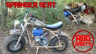 Coleman Mini Bike Springer Seat Build ~ Mini Bike Monday