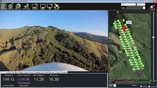 Arduplane terrain following test