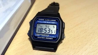 Обзор часов Casio F-105W-1A