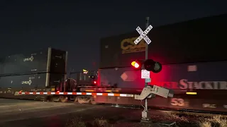 KCS & Union Pacific Intermodal Train (Walzem Rd Crossing San Antonio TX)