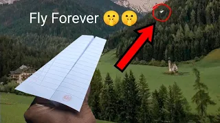 How to make a paper airplane to fly forever , Paper Airplane fly far
