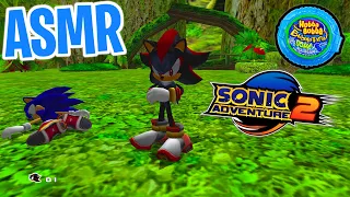 ASMR Gaming 😴 Sonic Adventure 2 Relaxing Gum Chewing 🎮🎧 Controller Sounds + Whispering 💤