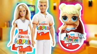 Familia KINDER SORPRESA 🍫 BARBIE Llega el Nuevo BEBÉ 👶🏻 - Juguetes Fantásticos