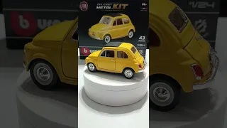 Fiat 500 Burago in kit di montaggio scala 1/24 #modellismo360gradi