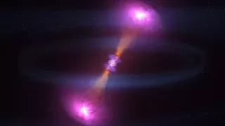 Doomed Neutron Stars Create Blast of Light and Gravitational Waves