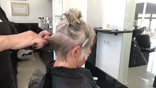 Dry cut short hair tutorial step by step 2024