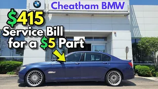The BMW Dealer Wanted FORTUNE for this Service; I Fixed it for $10! (It Took 5 Minutes)
