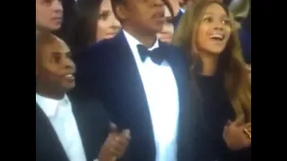 Grammys 2015: Beyoncé & Jay Z reaction to Kanye West