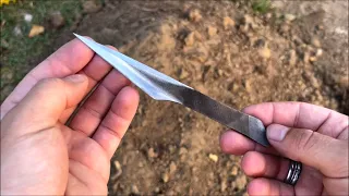 Cómo hacer un cuchillo a partir de una lima vieja  |  Making a knife from an old file