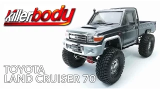 Building a KillerBody Toyota Landcruiser 79 1/10 Hard Body Kit on an Axial SCX10 II