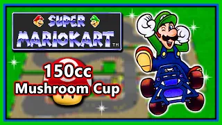 Super Mario Kart (SNES) - 150cc Mushroom Cup | Luigi