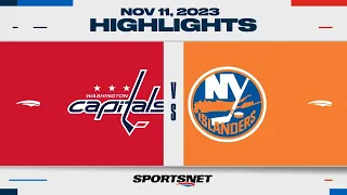 NHL Highlights | Capitals vs. Islanders - November 11, 2023
