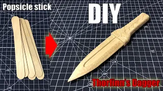 DIY wooden Thorfinn's Dagger  [Vinland Saga] Thorfinn's knife craft weapons ice cream stick