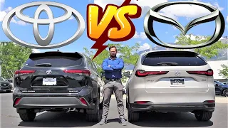 2024 Mazda CX-90 VS Toyota Highlander: Which Drives The Best?