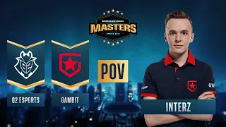 CS:GO - PoV - interz - G2 Esports vs. Gambit - DreamHack Masters Spring 2021 - Semi-final