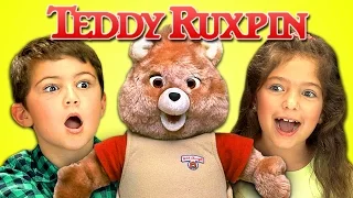 KIDS REACT TO 80's TOYS - TEDDY RUXPIN