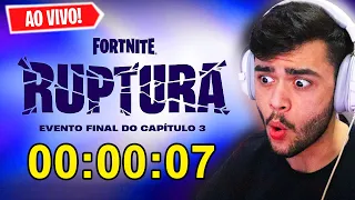 CHEGOU A HORA! EVENTO FINAL COMEÇOU AO VIVO - FORTNITE EVENTO RUPTURA