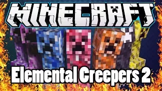 Обзор мода #1 Elemental Creepers 2 Обзор модов Minecraft 1.7.2