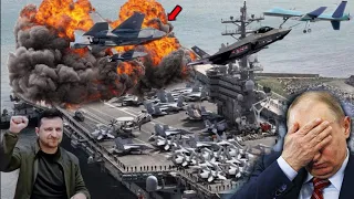 🔴 Ukranian Deathly 3 Mikoyan MiG-27 Break Up Russian Loaded Admiral Panteleyev Carrier,Vehicles Gta⁵