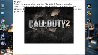How to Fix Call of Duty 2 Launch Problem | Win 10,8,7! 100% WORKING