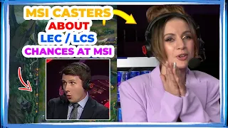 MSI Casters About LEC / LCS CHANCES at MSI 2024 👀