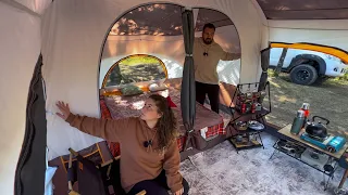 CAMPING IN A 2 ROOM TENT IN SEVERE STORM